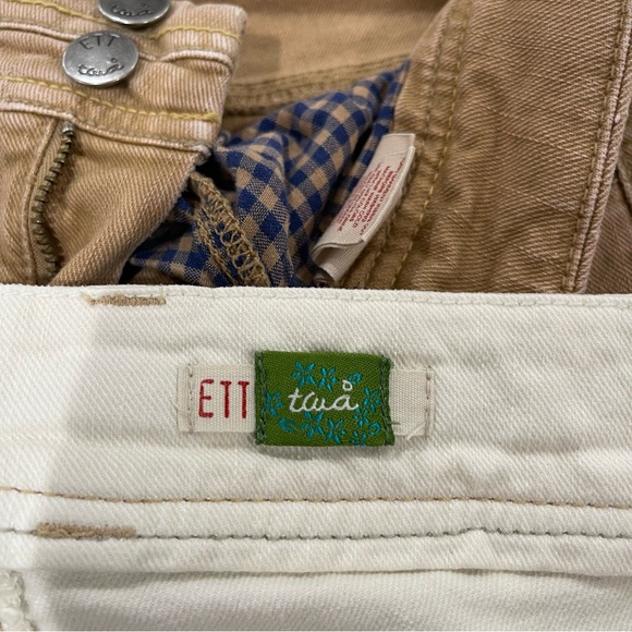 2 pair of Anthropologie ETT TUA Bermuda cut off shorts - Picture 5 of 10